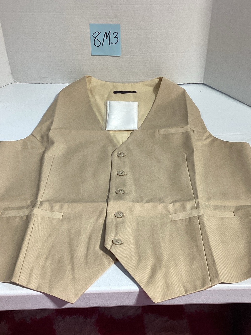 Men's Tan Dress Vest - Classic Tailored Waistcoat